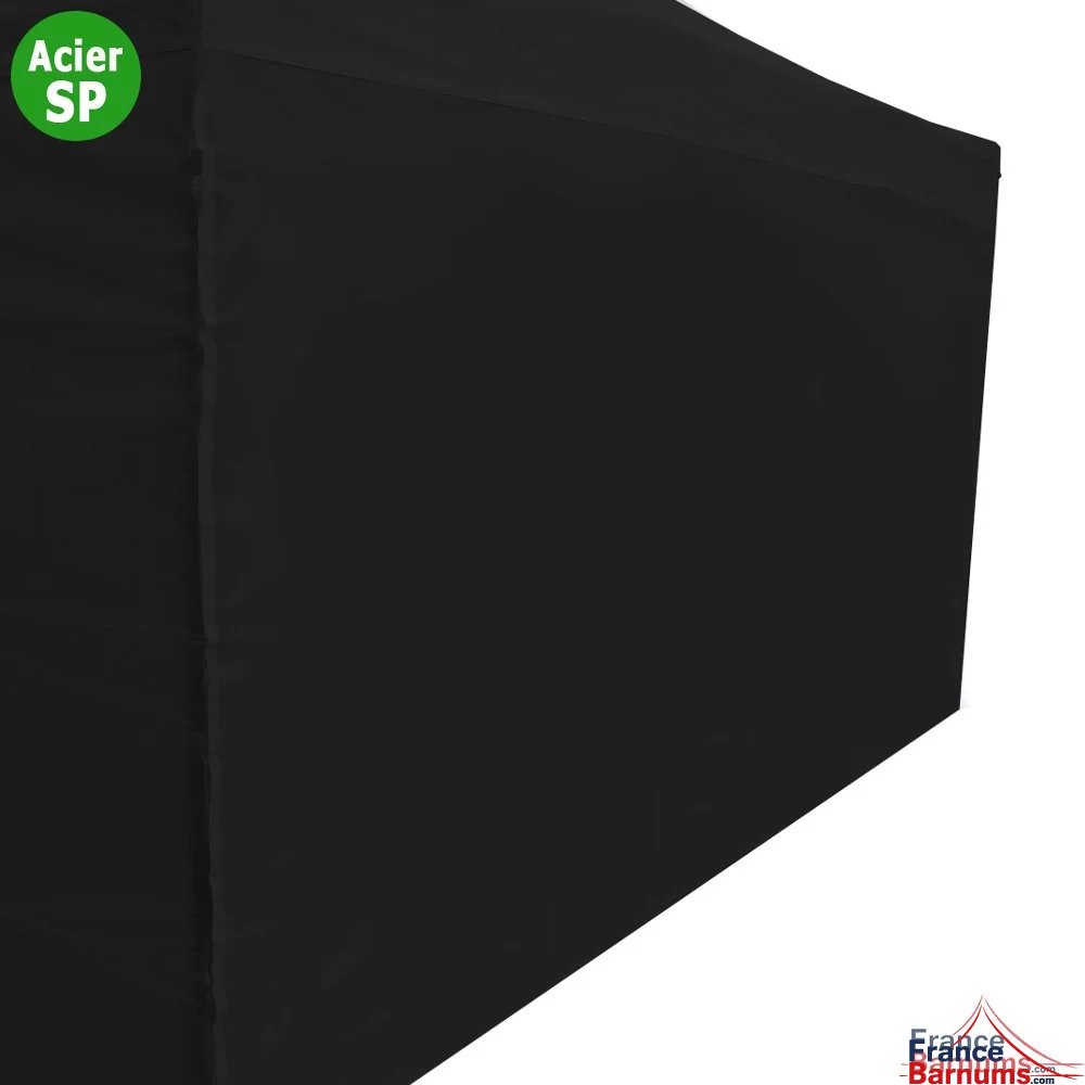 Mur plein noir 4,5m en 180g pour barnum pliant Acier Semi Pro