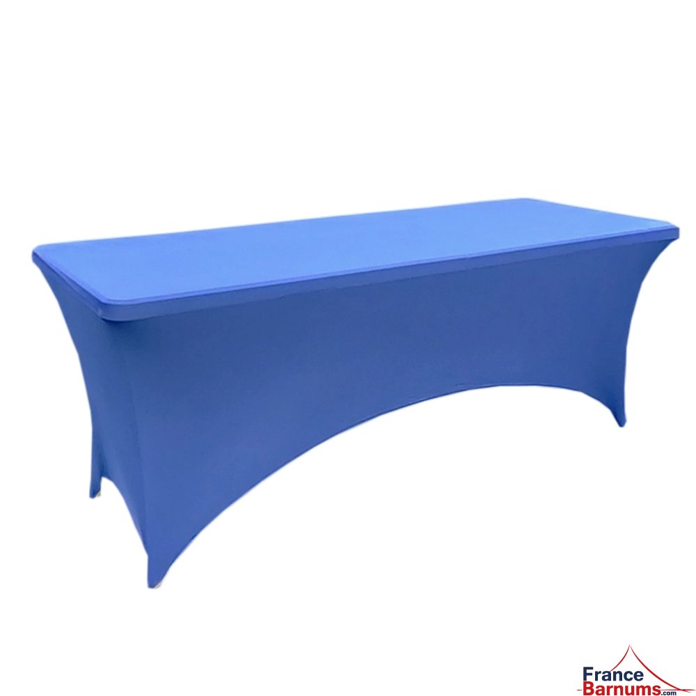 Housse de table rectangulaire bleu clair