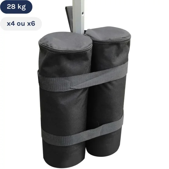 Pack de 4 ou 6 SACS de 28kg à remplir pour barnum pliant ou tente de réception