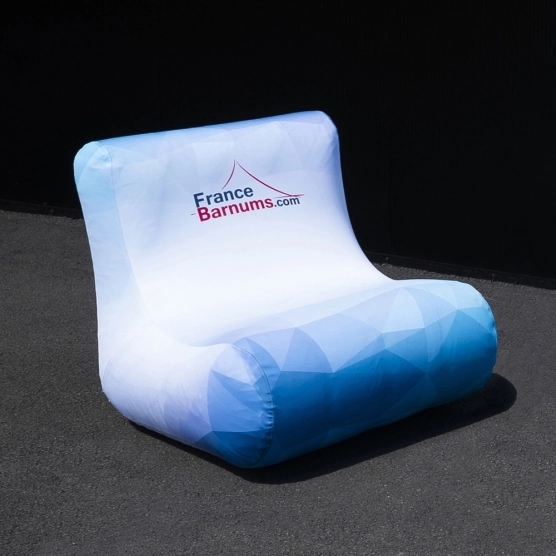 fauteuil gonflable personnalisable