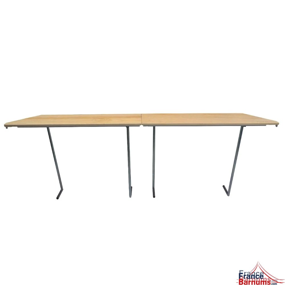 Table haute console pour barnum pliant pouvant s'utiliser comme comptoir bar buvette ou présentoir