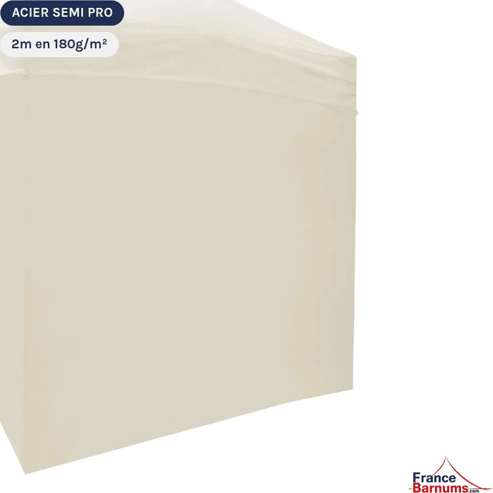 Paroi de 2m Pleine BEIGE  - Tissé polyester 180gr/m²