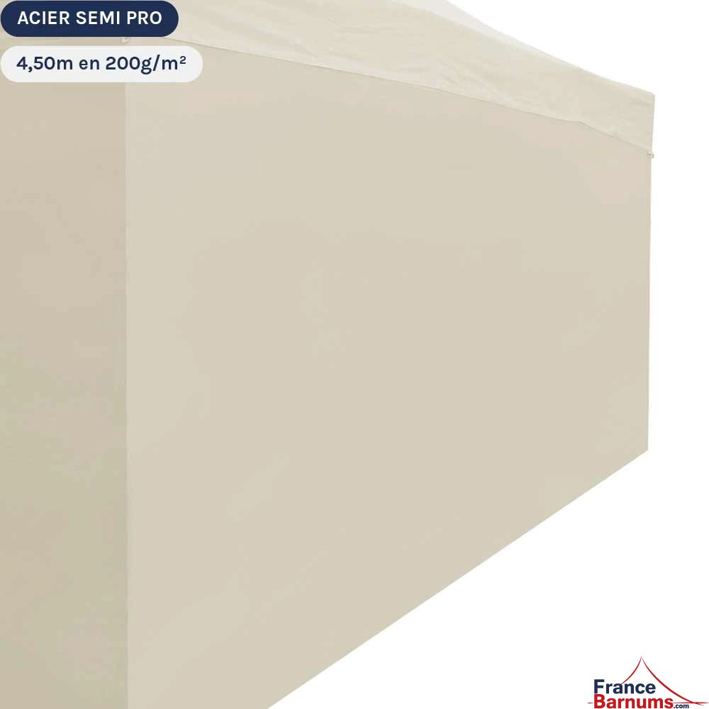 Paroi de 4m5 Pleine Beige - Polyester enduction PVC 200gr/m²