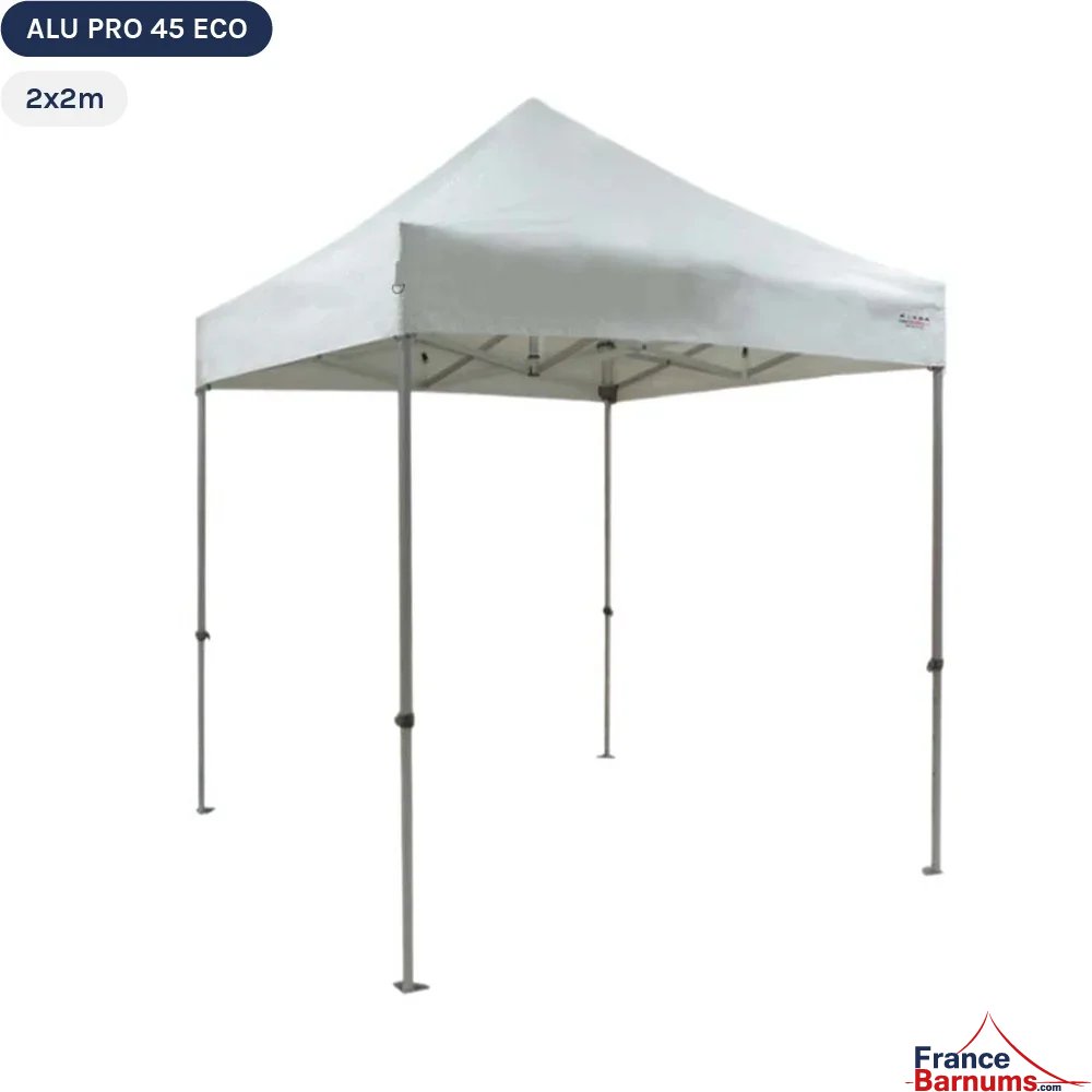 Tente pliante Alu Pro 45 ECO 2mx2m BLANC