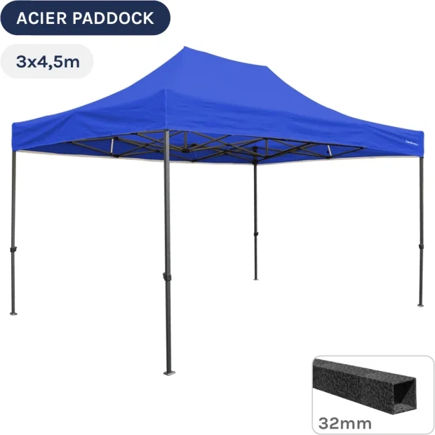 Barnum Pliant - Tente Acier Paddock 3mx4,5m BLEU