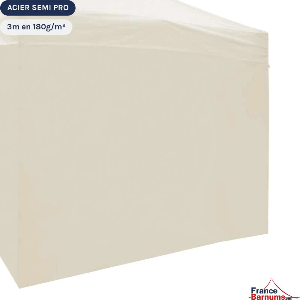 Paroi de 3m Pleine beige - Tissé polyester 180gr/m²