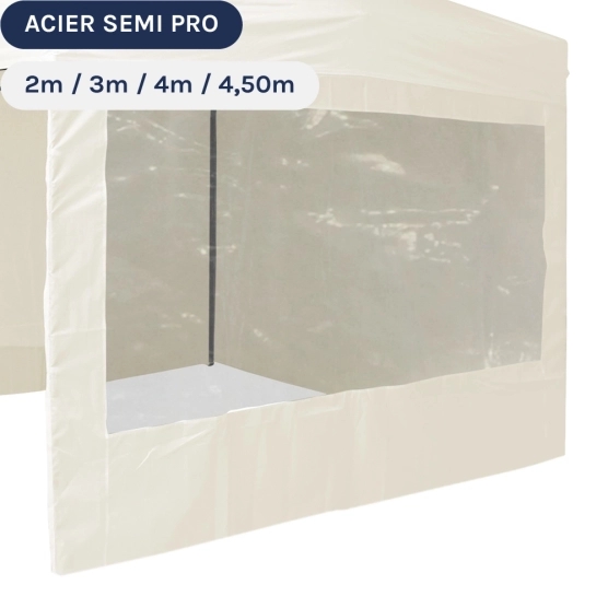 Paroi de 3m Fenêtre Beige - Tissé polyester 180gr/m²