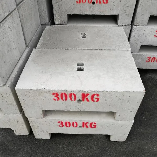 Le poids d'ancrage de 300 kg 