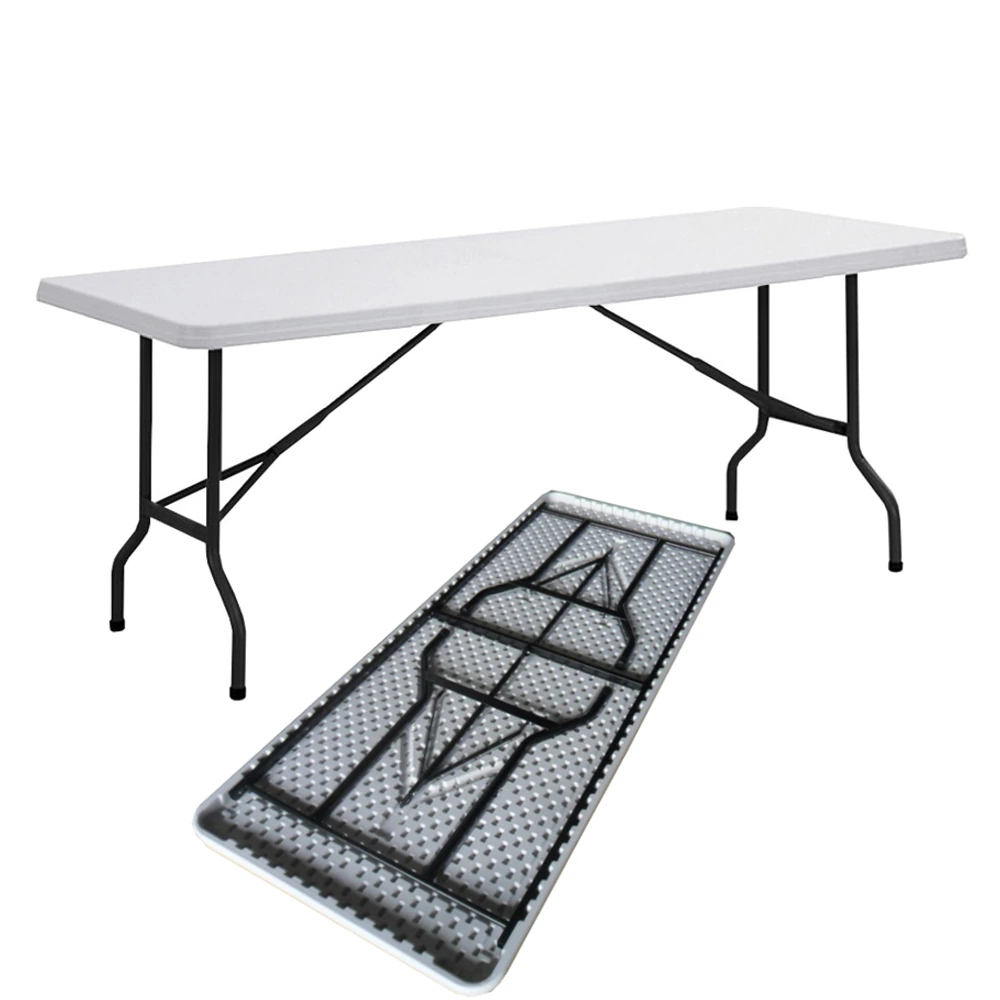 table rectangulaire avec pieds pliants