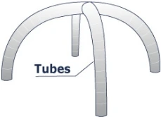 8 couleurs sont disponibles pour votre structure de tente gonflable