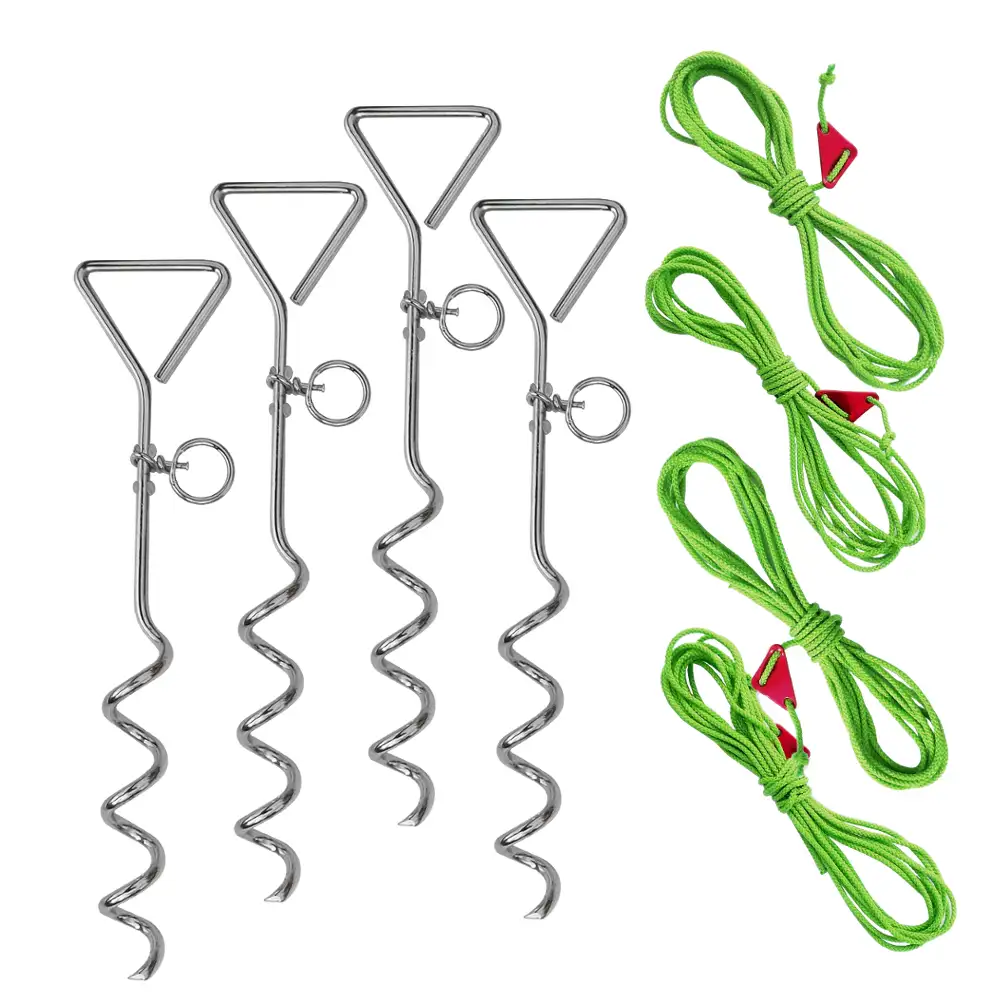 kit d'arrimage avec piquets et cordelettes inclus